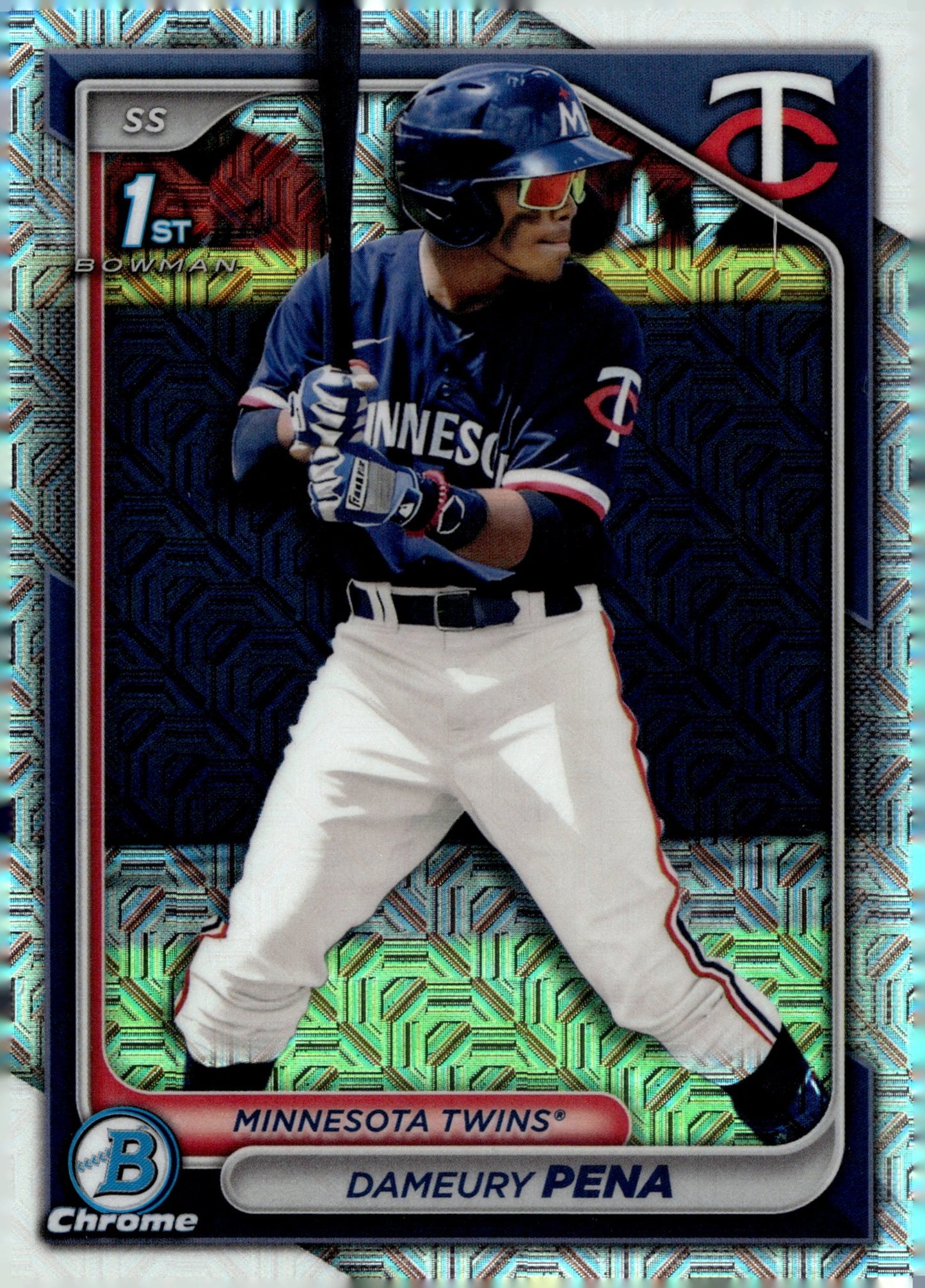 Dameury Pena 2024 Bowman Chrome Mojo Refractor BCP - 167 2 - Collector Store LLC