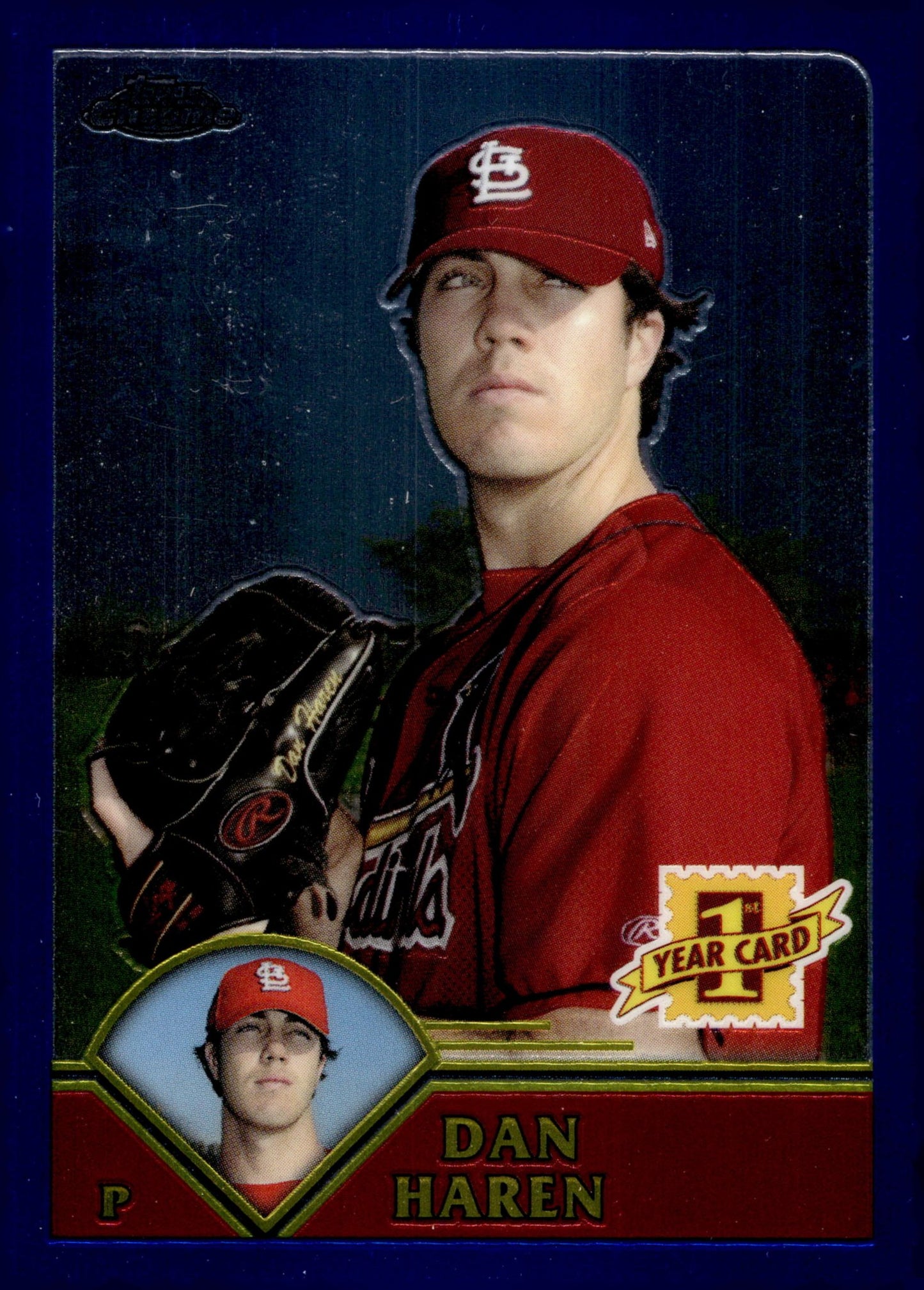 Dan Haren 2003 Topps Chrome 1st Year Blue T234 - Collector Store LLC