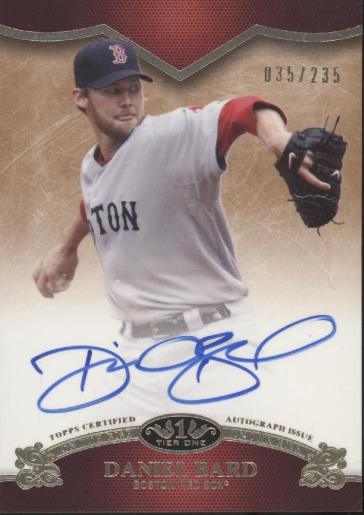 Daniel Bard 2012 Topps Tier One On the Rise Auto 035/235 #OR - DBA - Collector Store LLC