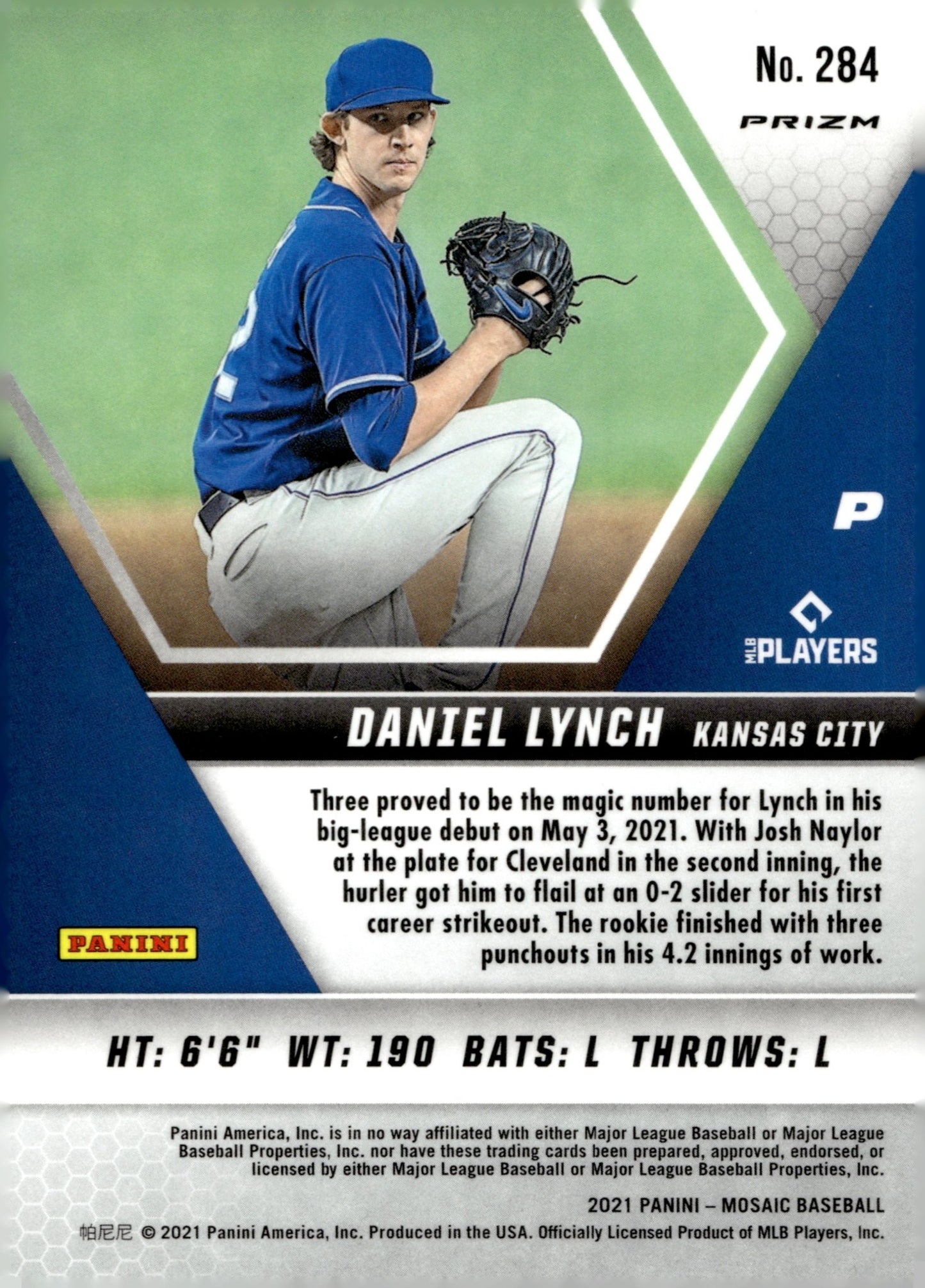 Daniel Lynch 2021 Panini Mosaic Green Prizm RC 284 - Collector Store LLC