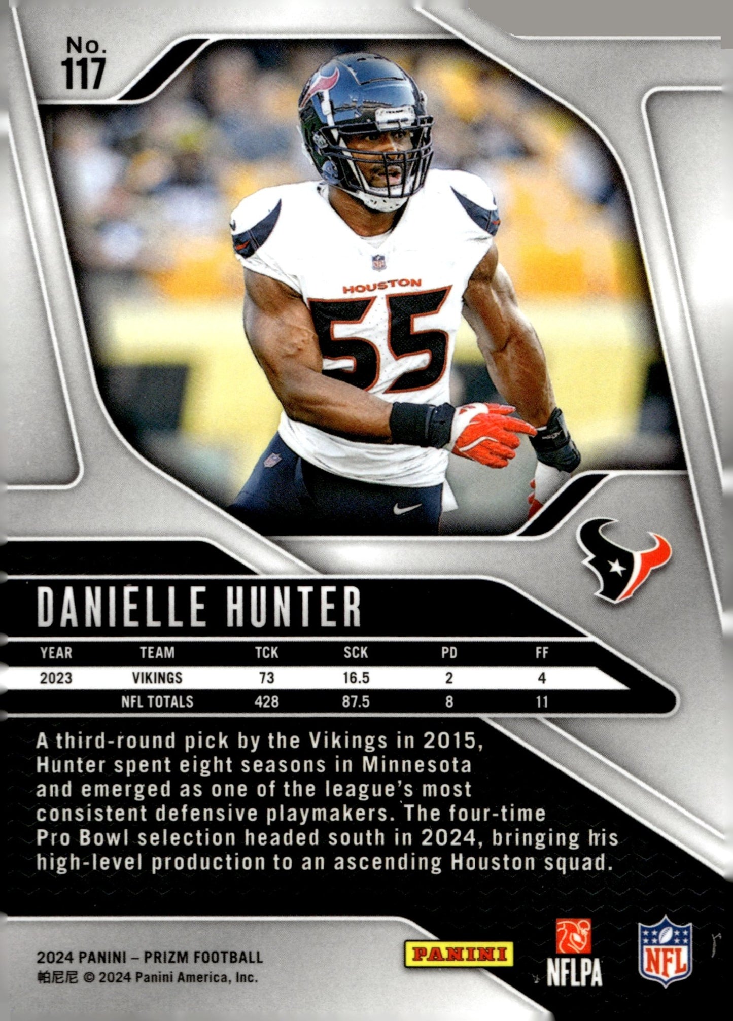 Danielle Hunter 2024 Panini Prizm #117 - Collector Store LLC