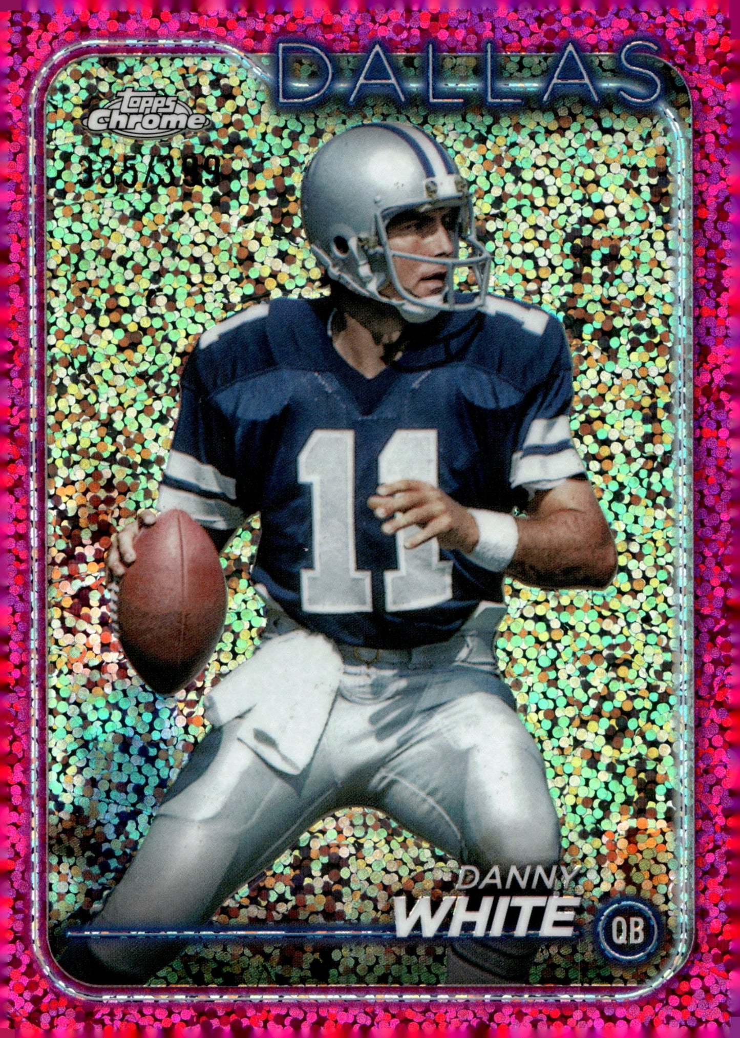 Danny White 2024 Topps Chrome Fuchsia Speckle Refractor 335/399 #44 - Collector Store LLC
