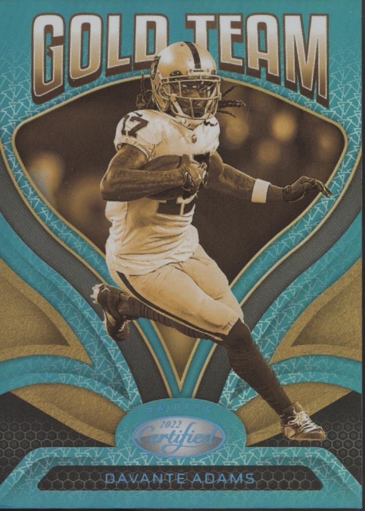 Davante Adams 2022 Panini Certified Gold Team Teal Mirror #GT - 15 - Collector Store LLC