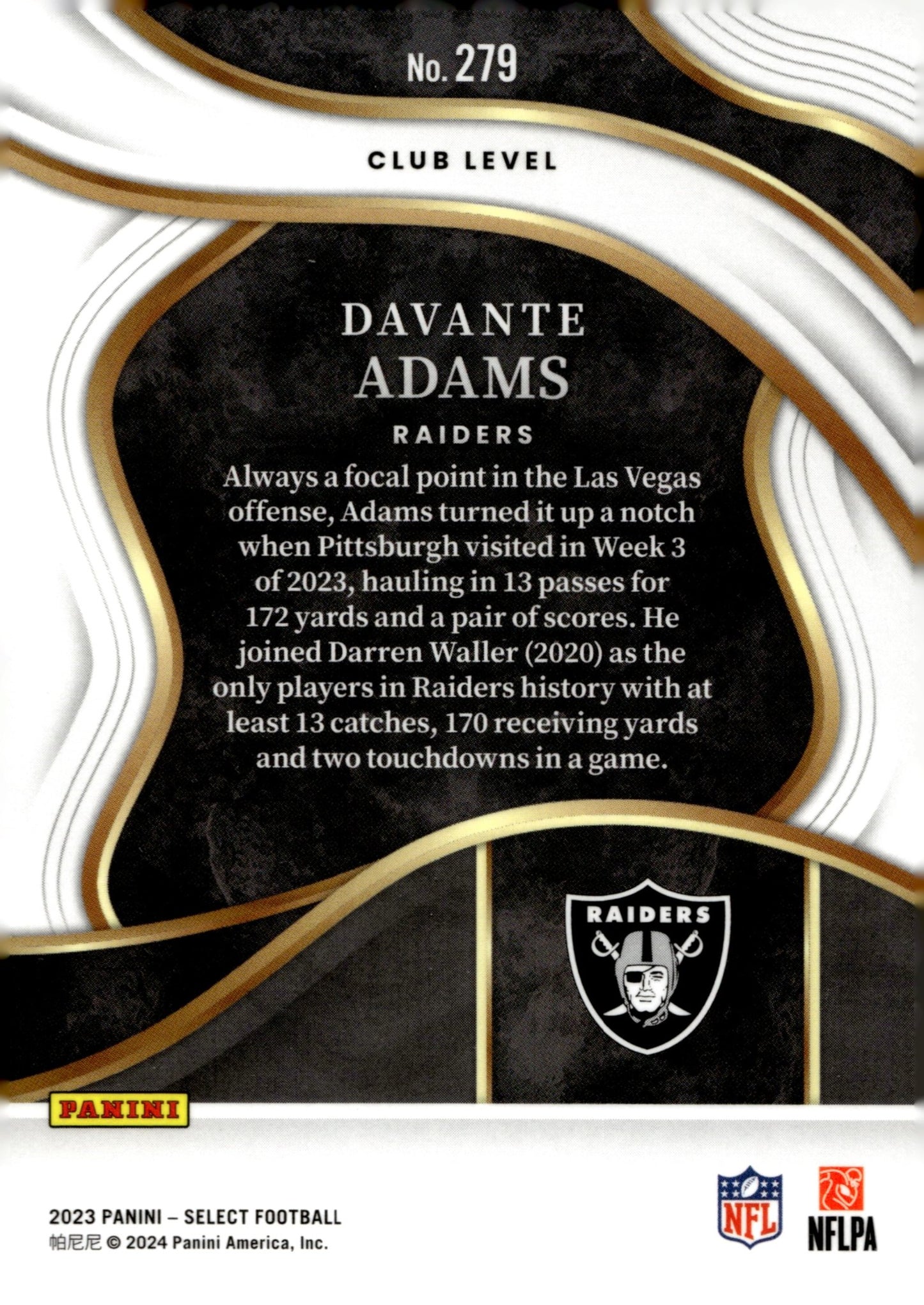 Davante Adams 2023 Panini Select #279 - Collector Store LLC