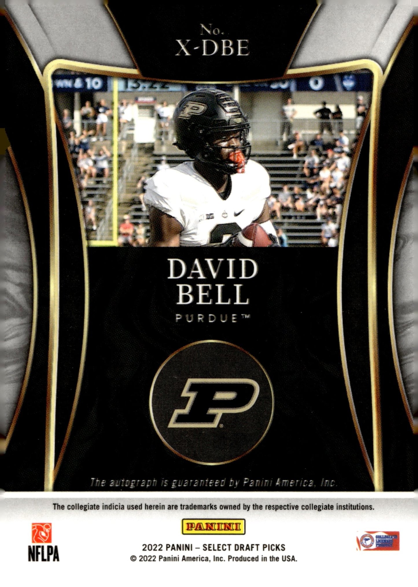 David Bell 2022 Panini Select Draft Picks X - Factor Auto #X - DBE - Collector Store LLC