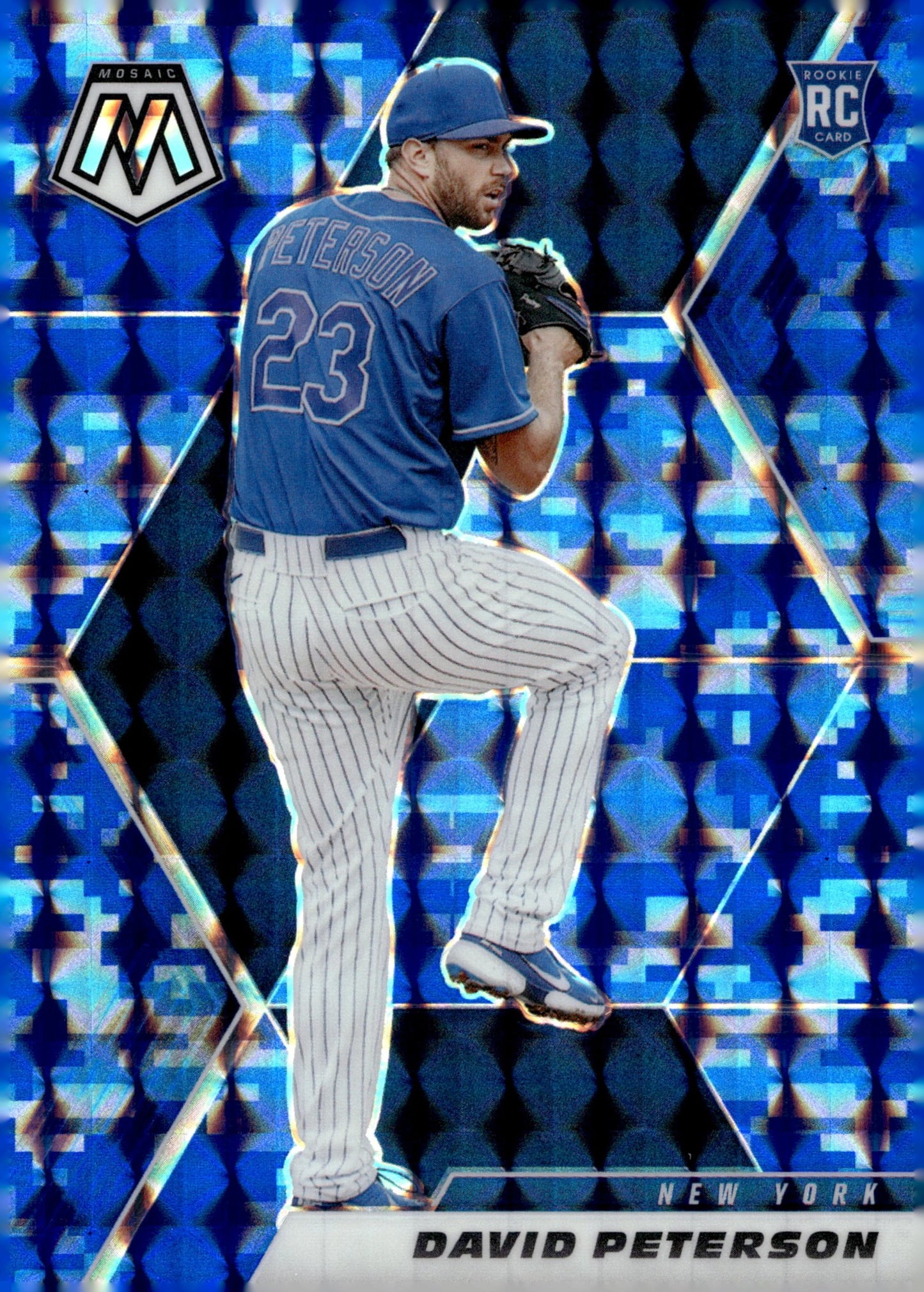 David Peterson 2021 Panini Mosaic Blue Camo Prizm RC 256 - Collector Store LLC