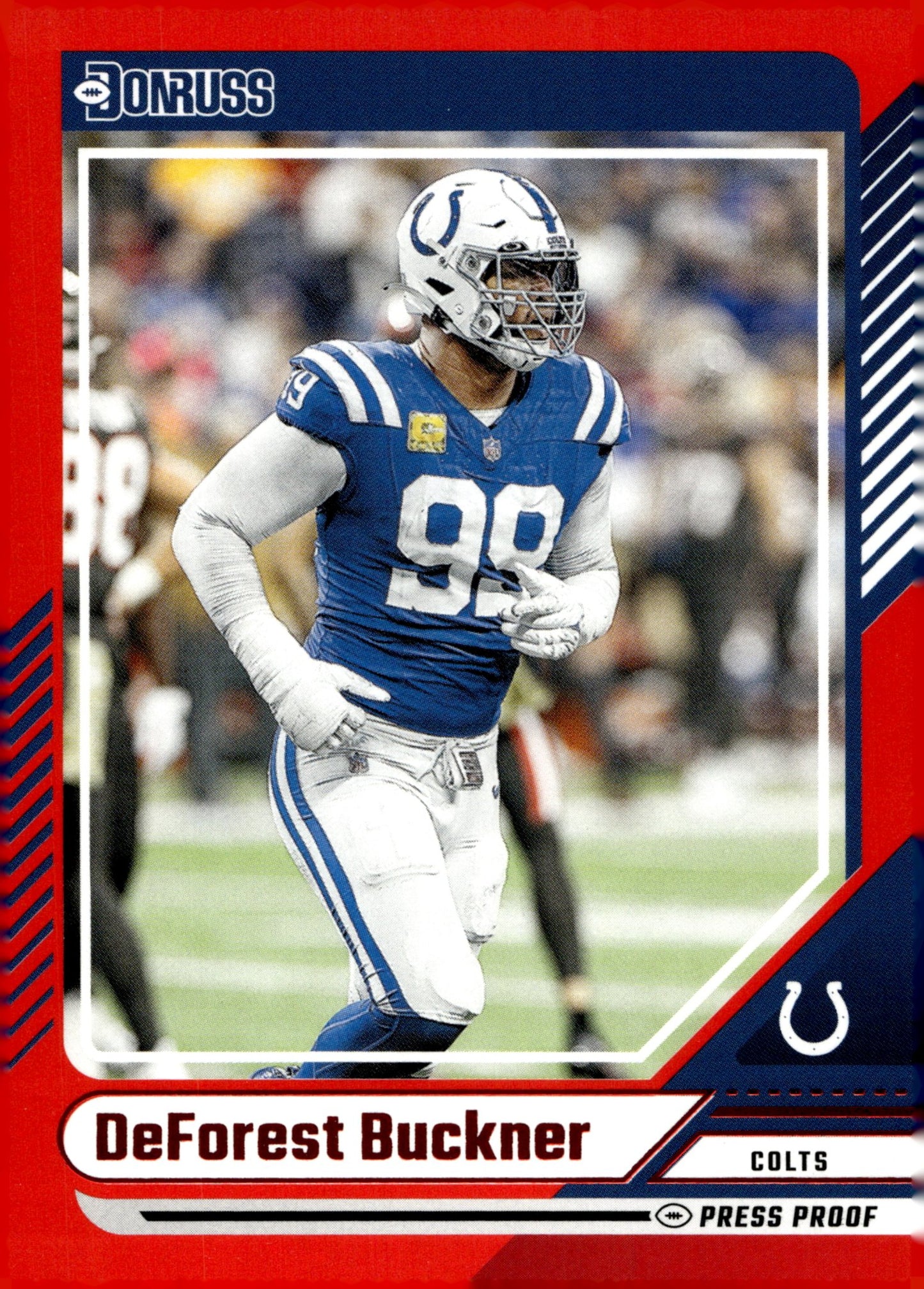DeForest Buckner 2024 Panini Donruss Press Proof Red #142 - Collector Store LLC