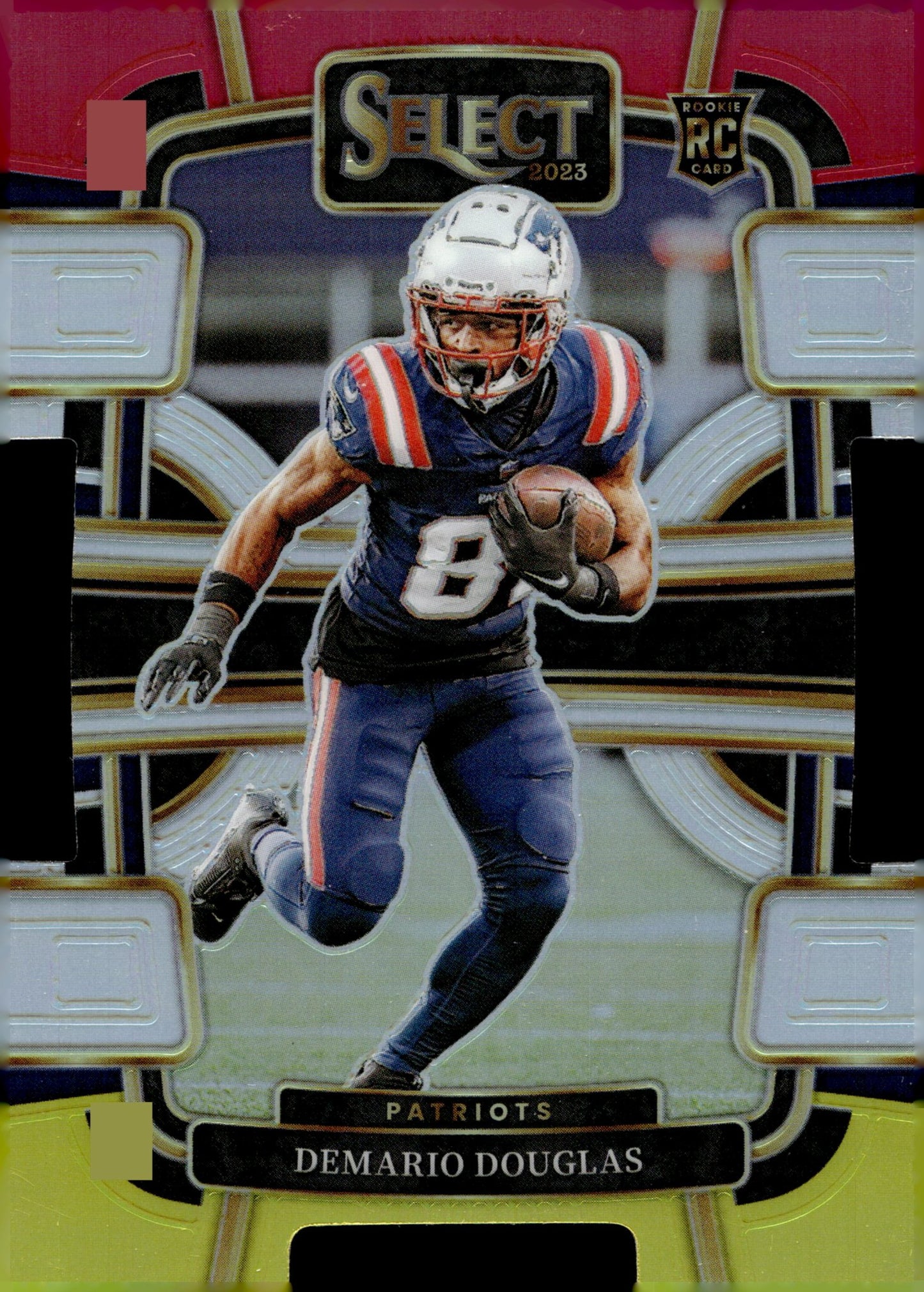 Demario Douglas 2023 Panini Select Die - Cut Tri Color Prizm RC #68 - Collector Store LLC