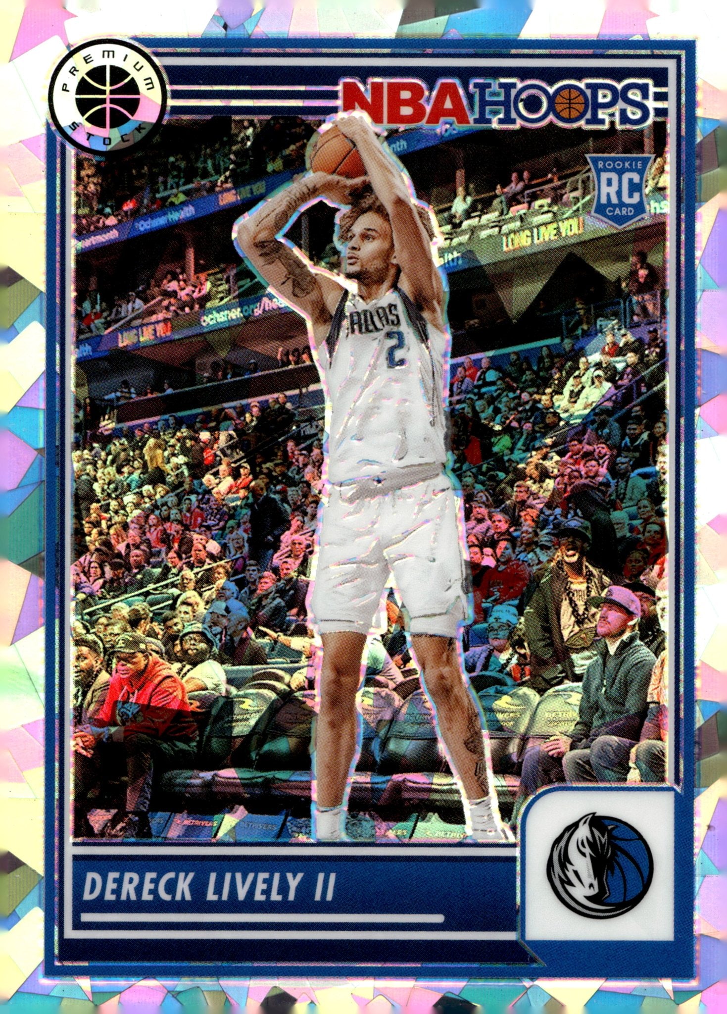 Dereck Lively II 2023 - 24 Panini Premium Stock Ice Prizm RC #253 - Collector Store LLC