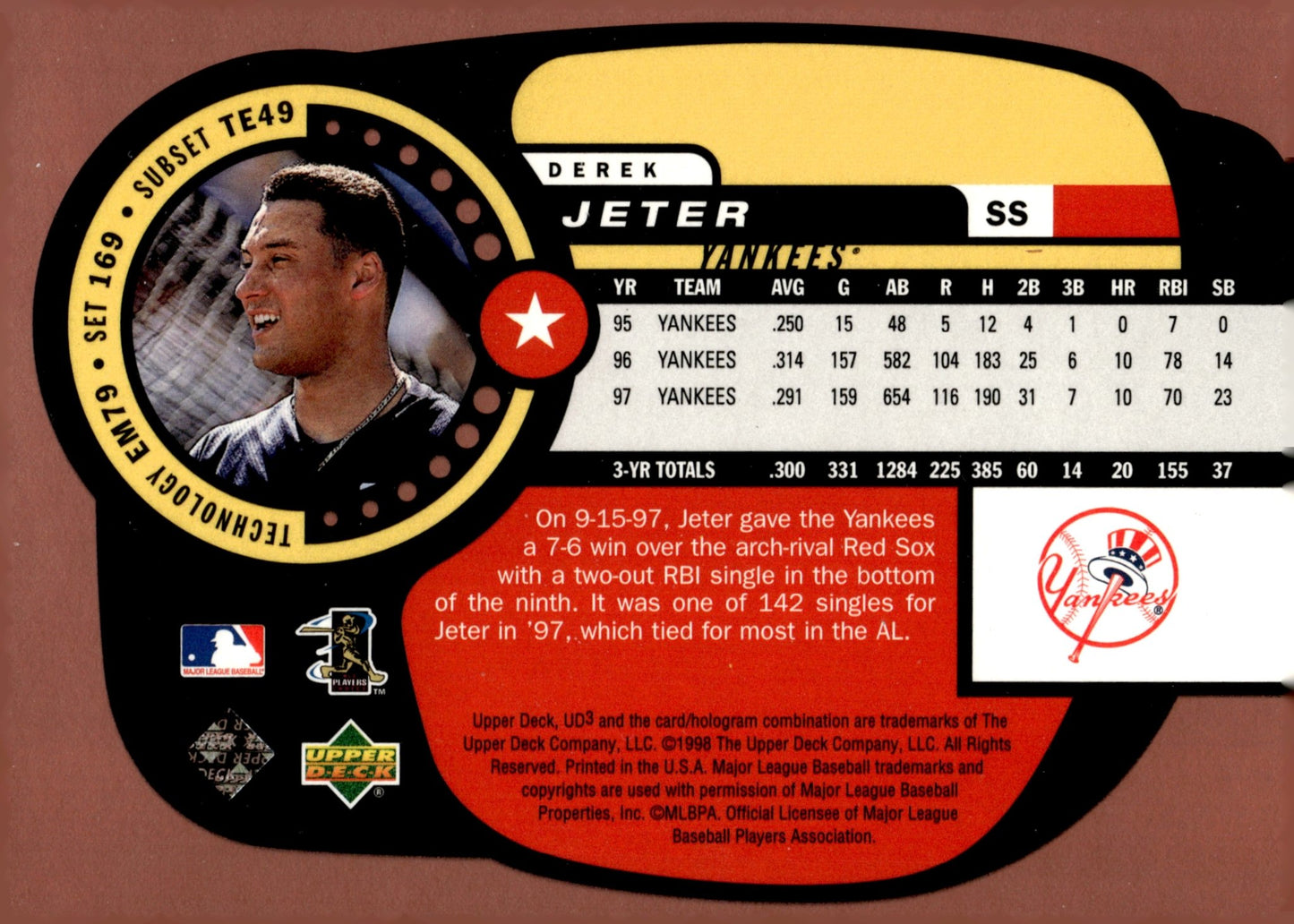 Derek Jeter 1998 Upper Deck UD3 The Establishment #79 - Collector Store LLC