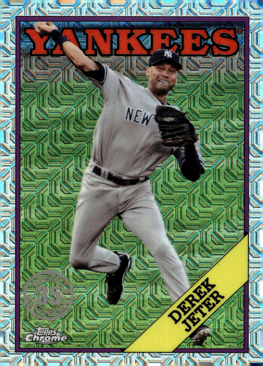 Derek Jeter 2023 Topps Chrome 35th Anniversary Mojo Refractor T88CU - 38 - Collector Store LLC