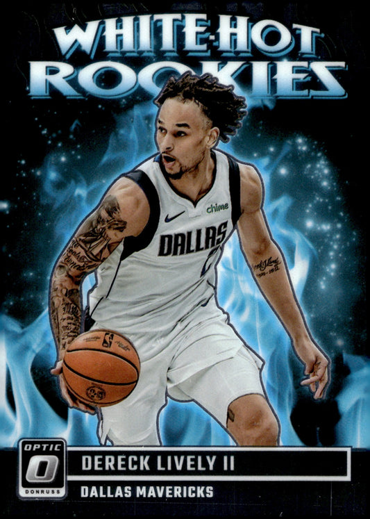 Derek Lively II 2023 - 24 Panini Donruss Optic White Hot Rookies RC #8 - Collector Store LLC