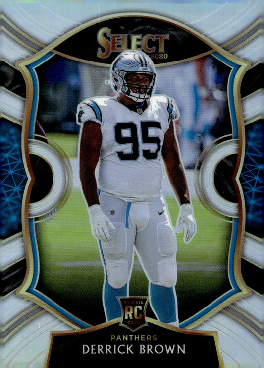 Derrick Brown 2020 Panini Select Prizm RC #87 - Collector Store LLC