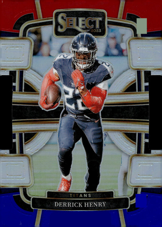 Derrick Henry 2023 Panini Select Die - Cut Red White & Blue Prizm #95 - Collector Store LLC
