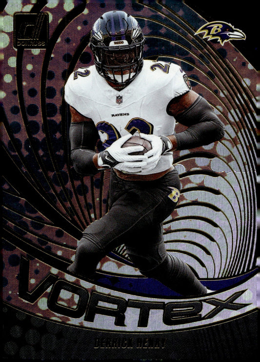 Derrick Henry 2024 Panini Donruss Vortex #VOR - DHE - Collector Store LLC