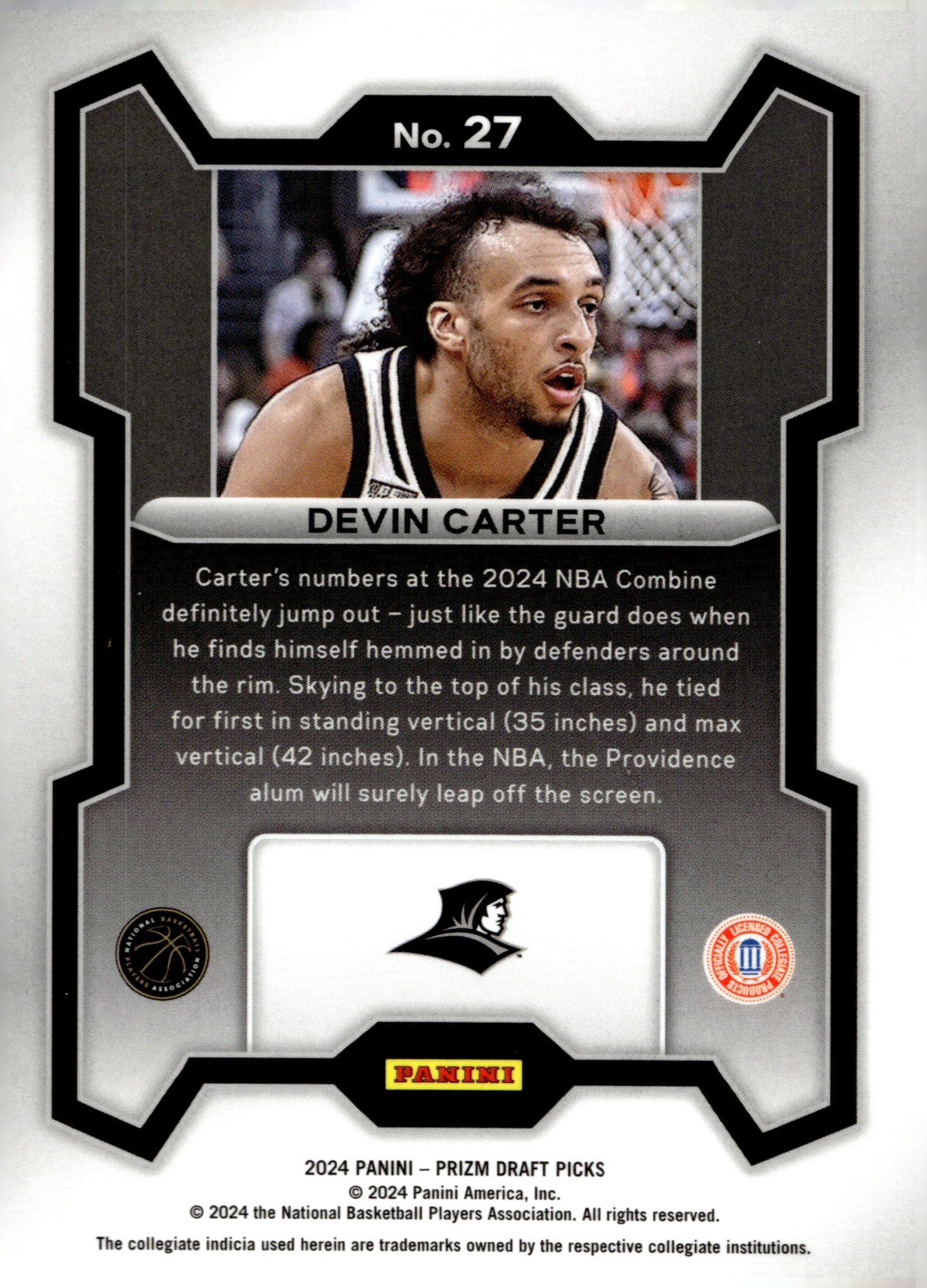 Devin Carter 2024 Panini Prizm Draft Picks RC #27 - Collector Store LLC