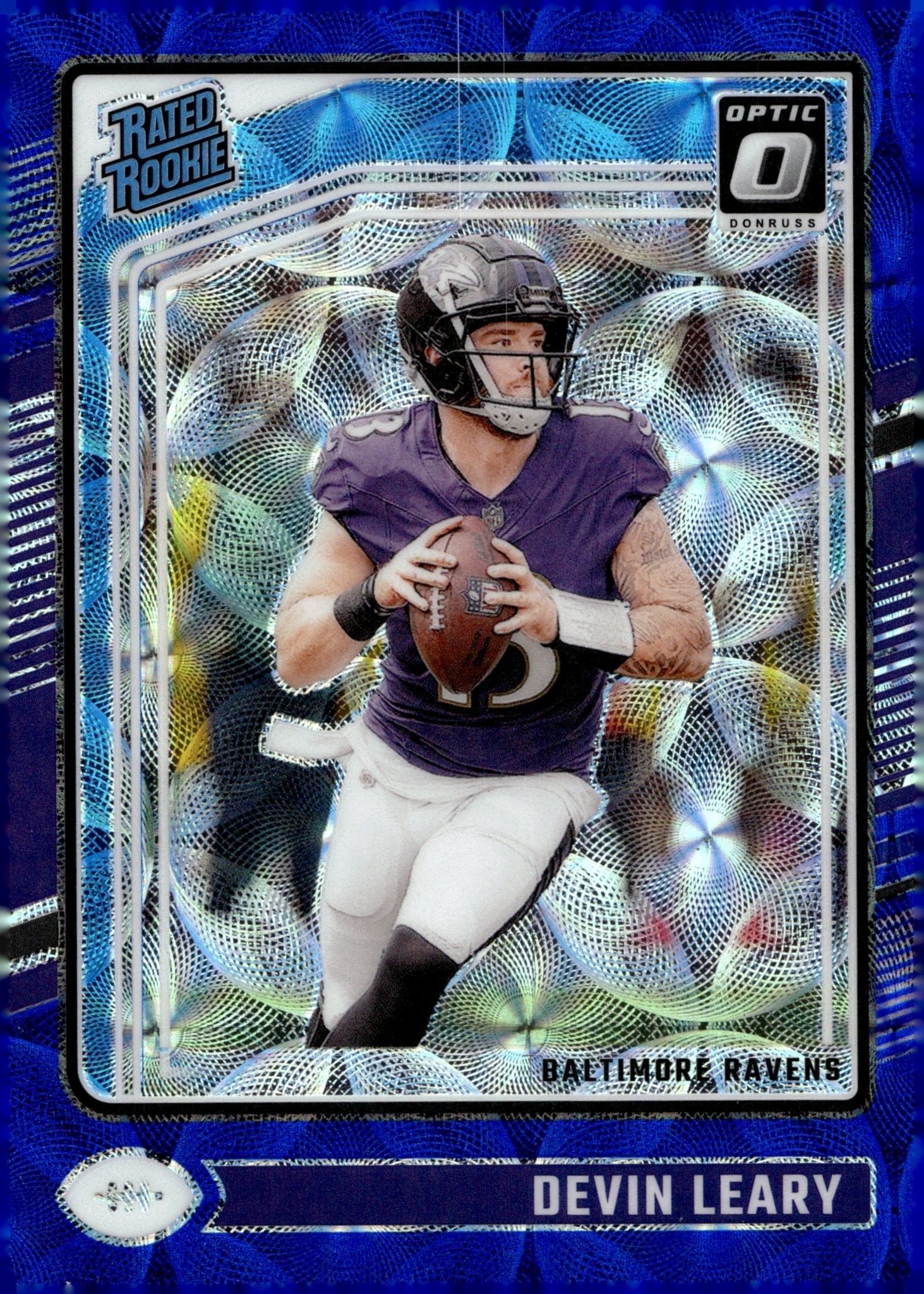 Devin Leary 2024 Panini Donruss Optic Rated Rookie Blue Scope Prizm RC 227 - Collector Store LLC