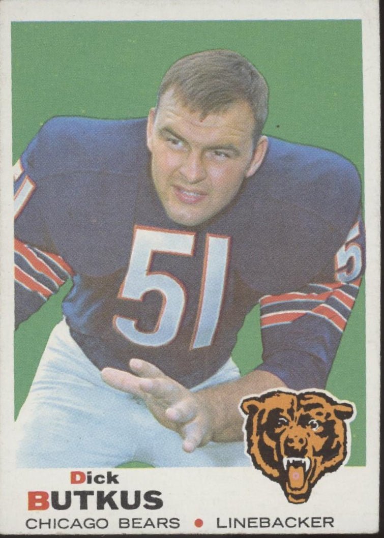 Dick Butkus 1969 Topps 139 Chicago Bears VG - EX - Collector Store LLC