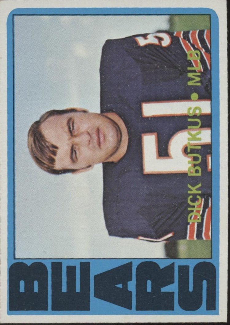 Dick Butkus 1972 Topps 170 Chicago Bears EX 1 - Collector Store LLC