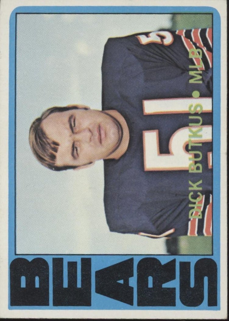 Dick Butkus 1972 Topps 170 Chicago Bears EX 2 - Collector Store LLC