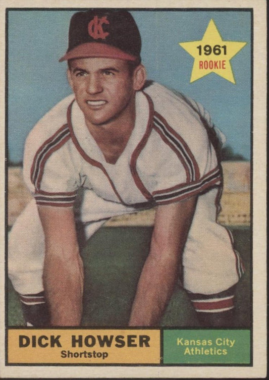Dick Howser 1961 Topps RC #416 Kansas City Athletics EX - Collector Store LLC
