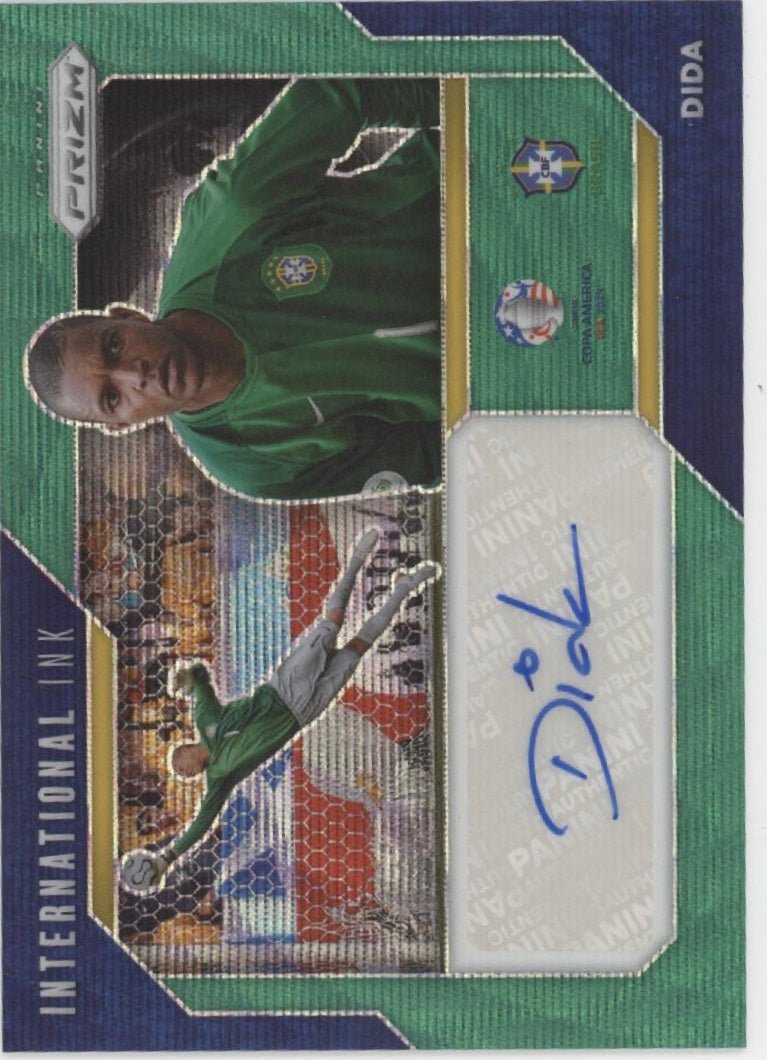 Dida 2024 Panini Prizm Conmebol Copa America Int Ink Green Wave Prizm Auto #II - D - Collector Store LLC