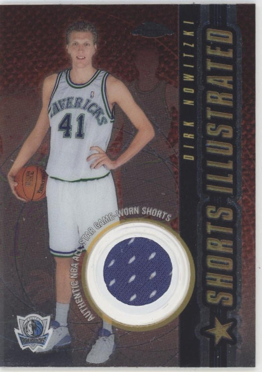 Dirk Nowitzki 2002 Topps Chrome Shorts Illustrated Swatch SI - DN - Collector Store LLC