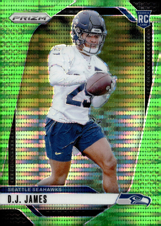 DJ James 2024 Panini Prizm Neon Green Pulsar Prizm RC #322 - Collector Store LLC