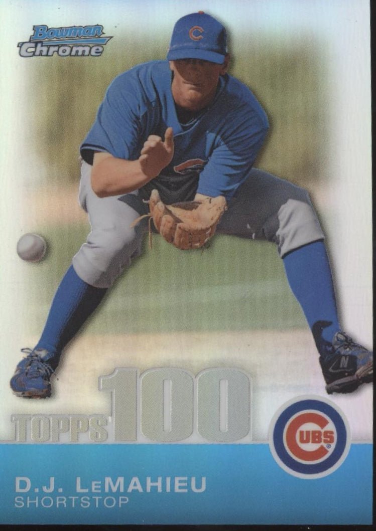 DJ LeMahieu 2010 Bowman Chrome Topps 100 Refractor 466/499 #TPC72 - Collector Store LLC