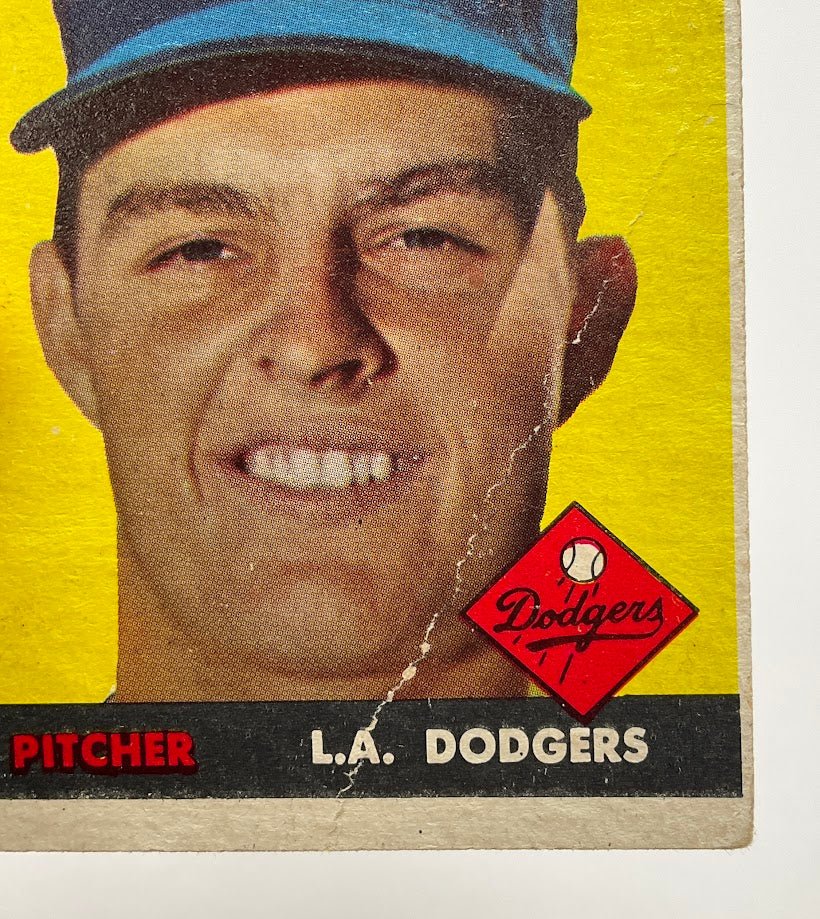 Don Drysdale 1958 Topps #25 Los Angeles Dodgers VG #2 - Collector Store LLC