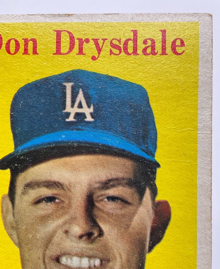 Don Drysdale 1958 Topps #25 Los Angeles Dodgers VG - EX - Collector Store LLC