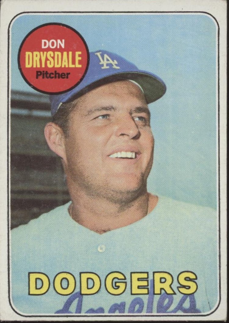 Don Drysdale 1969 Topps #400 Los Angeles Dodgers VG #1 - Collector Store LLC