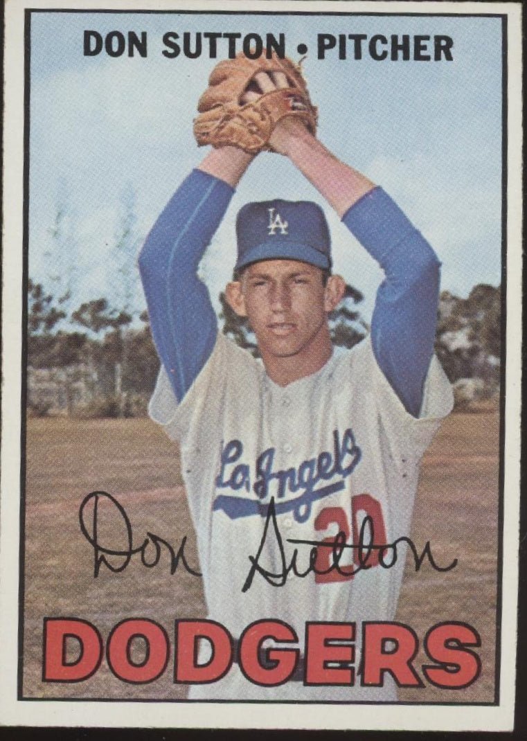 Don Sutton 1967 Topps #445 Los Angeles Dodgers VG - EX #4 - Collector Store LLC