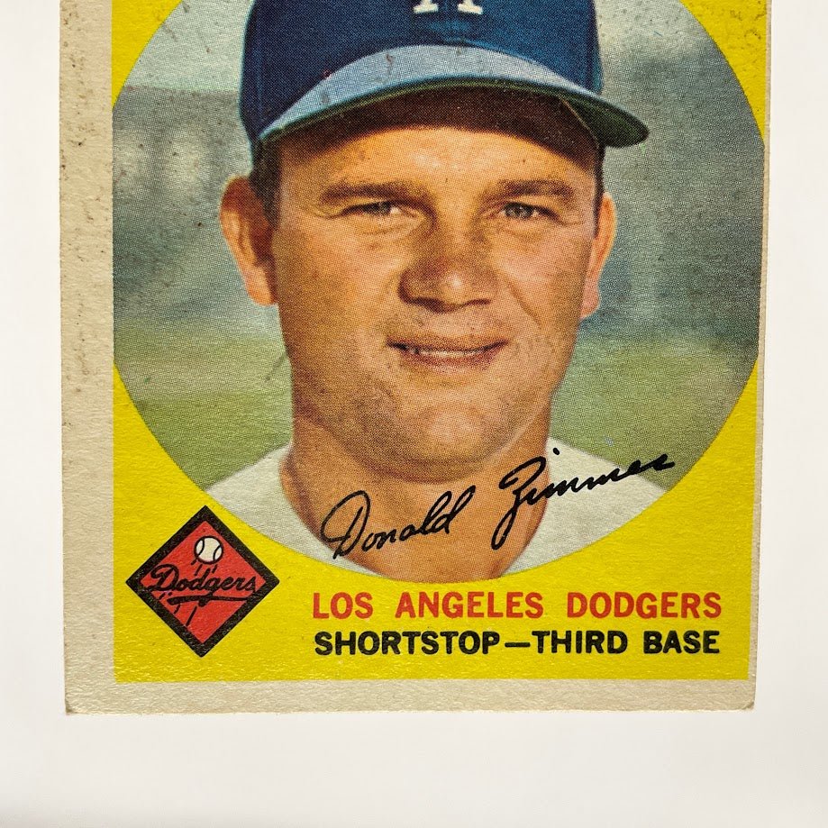 Don Zimmer 1959 Topps #287 Los Angeles Dodgers VG #2 - Collector Store LLC