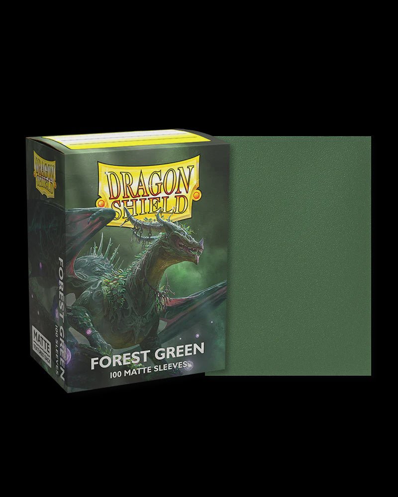 dragon shield trading card sleeves Dragon Shield Matte Forest Green Sleeves
