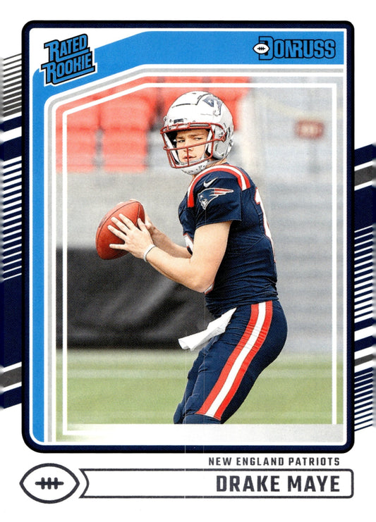 Drake Maye 2024 Panini Donruss Rated Rookie RC 379 1 - Collector Store LLC