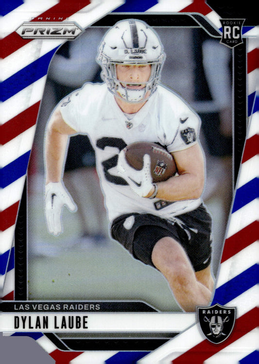 Dylan Laube 2024 Panini Prizm Red White & Blue Prizm RC #330 - Collector Store LLC