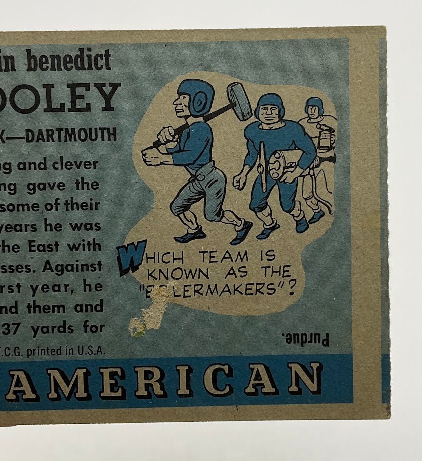 Eddie Dooley 1955 Topps All American RC #54 VG - Collector Store LLC