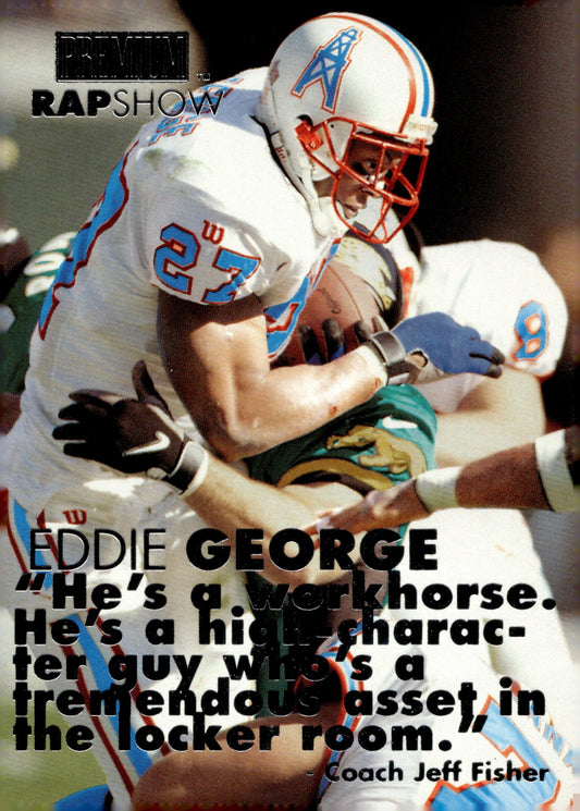Eddie George 1998 Skybox Premium Rap Show #6 - Collector Store LLC