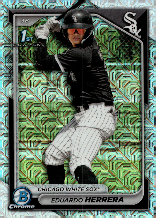Eduardo Herrera 2024 Bowman Chrome Mojo Refractor BCP - 228 - Collector Store LLC