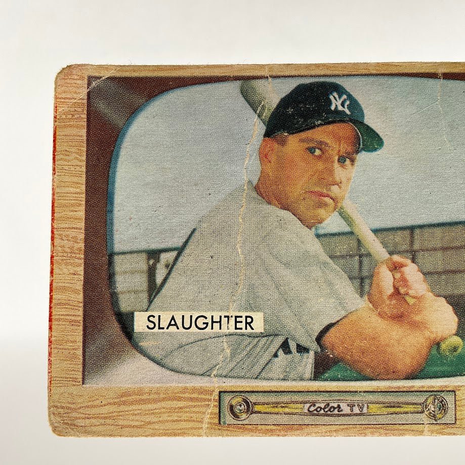 Enos Slaughter 1955 Bowman #60 New York Yankees PR - Collector Store LLC