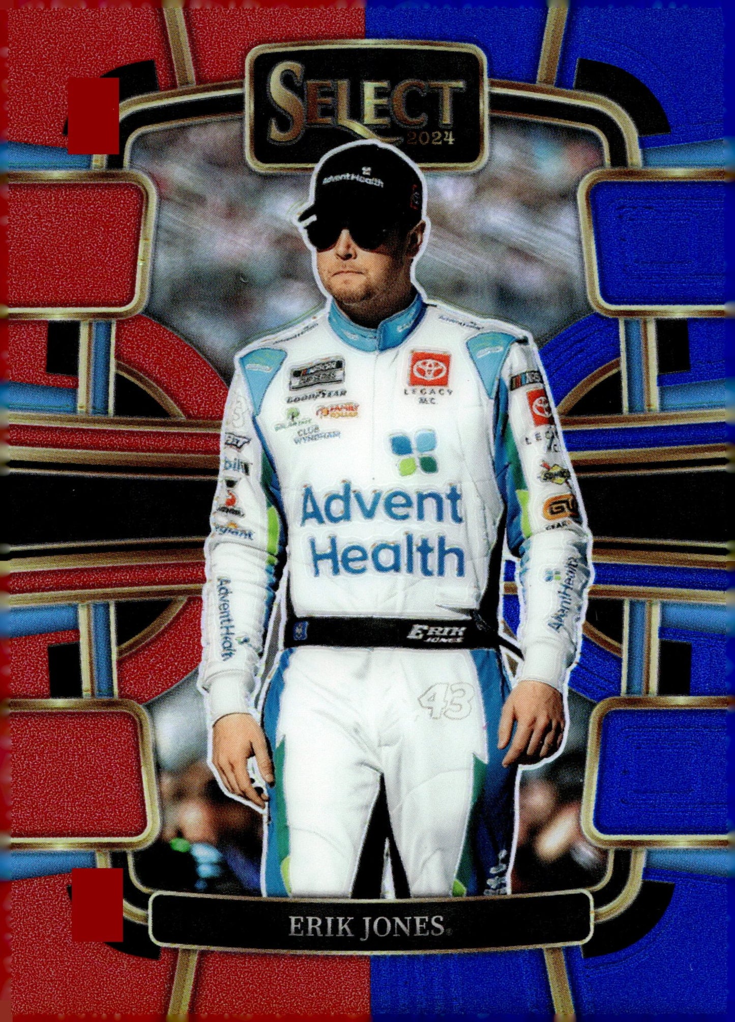 Erik Jones 2024 Panini Select Red & Blue Prizm 143/249 #96 - Collector Store LLC