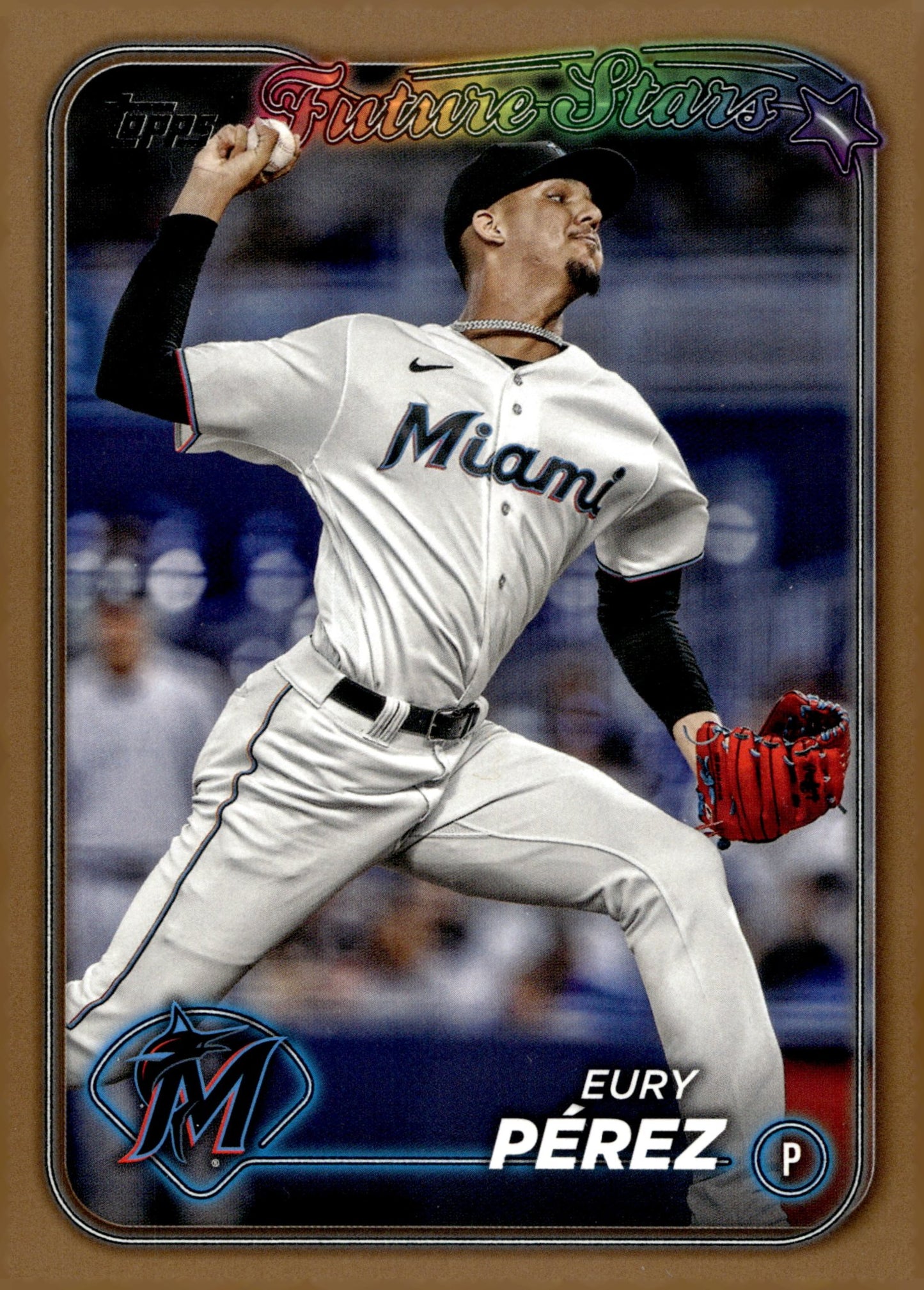 Eury Perez 2024 Topps Series 1 Future Stars Gold 1690/2024 197 - Collector Store LLC