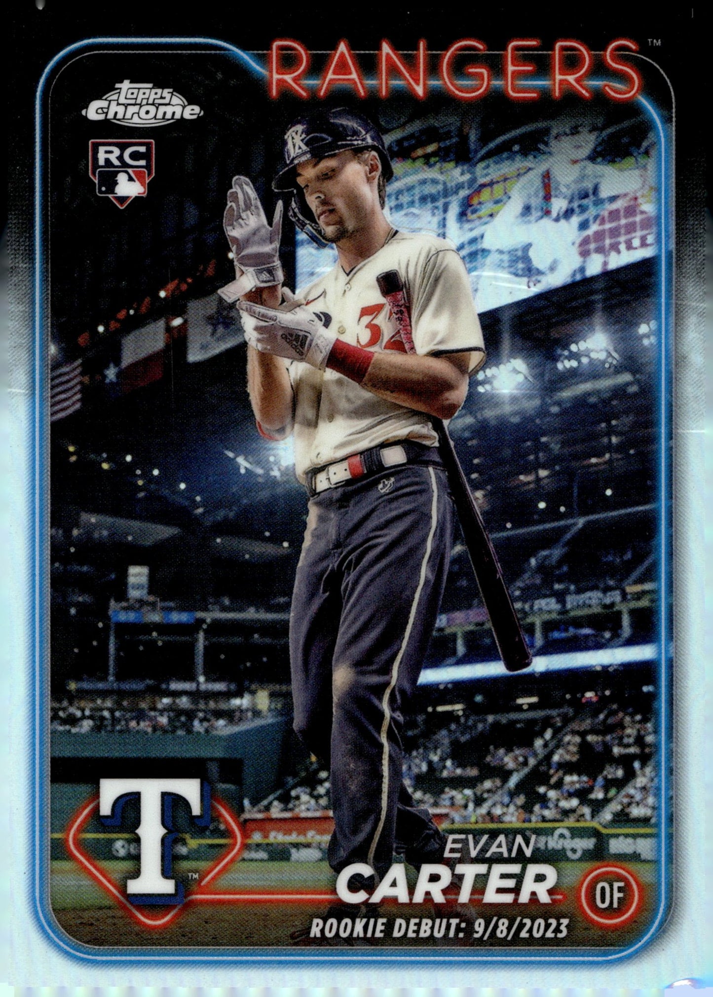 Evan Carter 2024 Topps Chrome Refractor RC #USC199 - Collector Store LLC