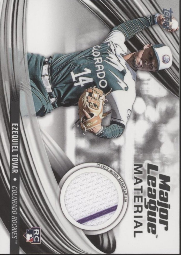 Ezequiel Tovar 2023 Topps Update Series Major League Material Swatch RC #MLM - ET - Collector Store LLC
