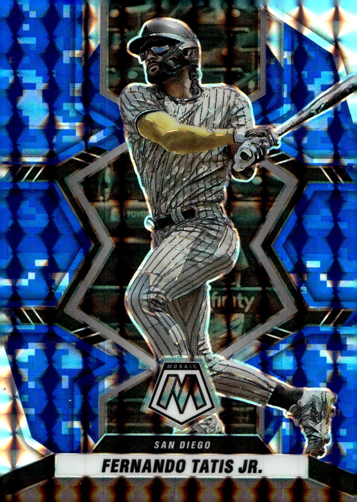 Fernando Tatis Jr. 2022 Panini Mosaic Blue Camo Prizm 126 - Collector Store LLC