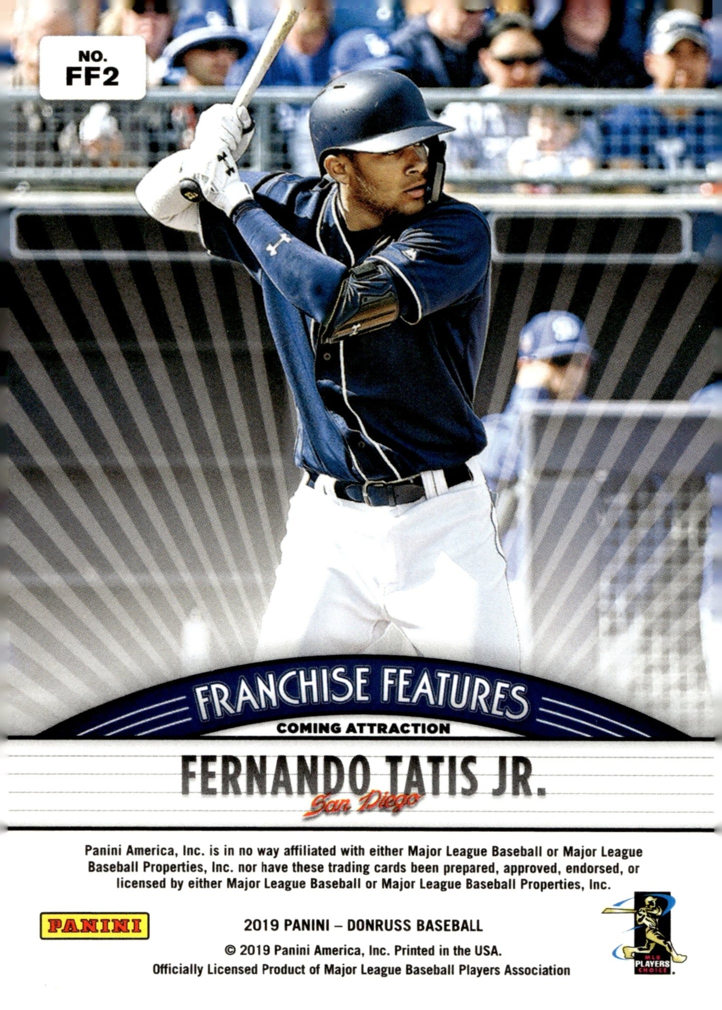 Francisco Lindor / Fernando Tatis Jr. 2019 Donruss Franchise Features #FF2 - Collector Store LLC