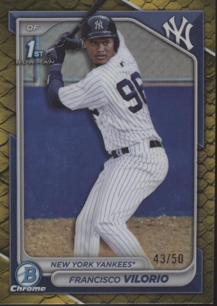 Francisco Vilorio 2024 Bowman Chrome Gold Scale Refractor 43/50 #BCP - 169 - Collector Store LLC