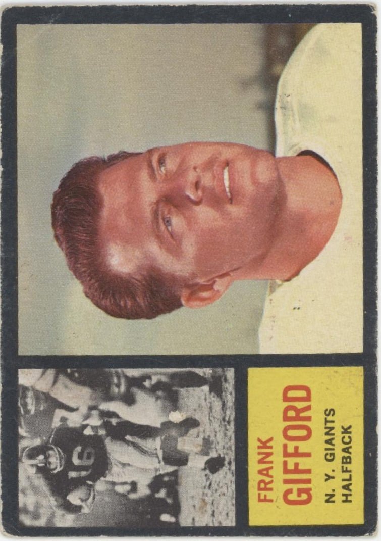 Frank Gifford 1962 Topps 104 New York Giants VG - Collector Store LLC