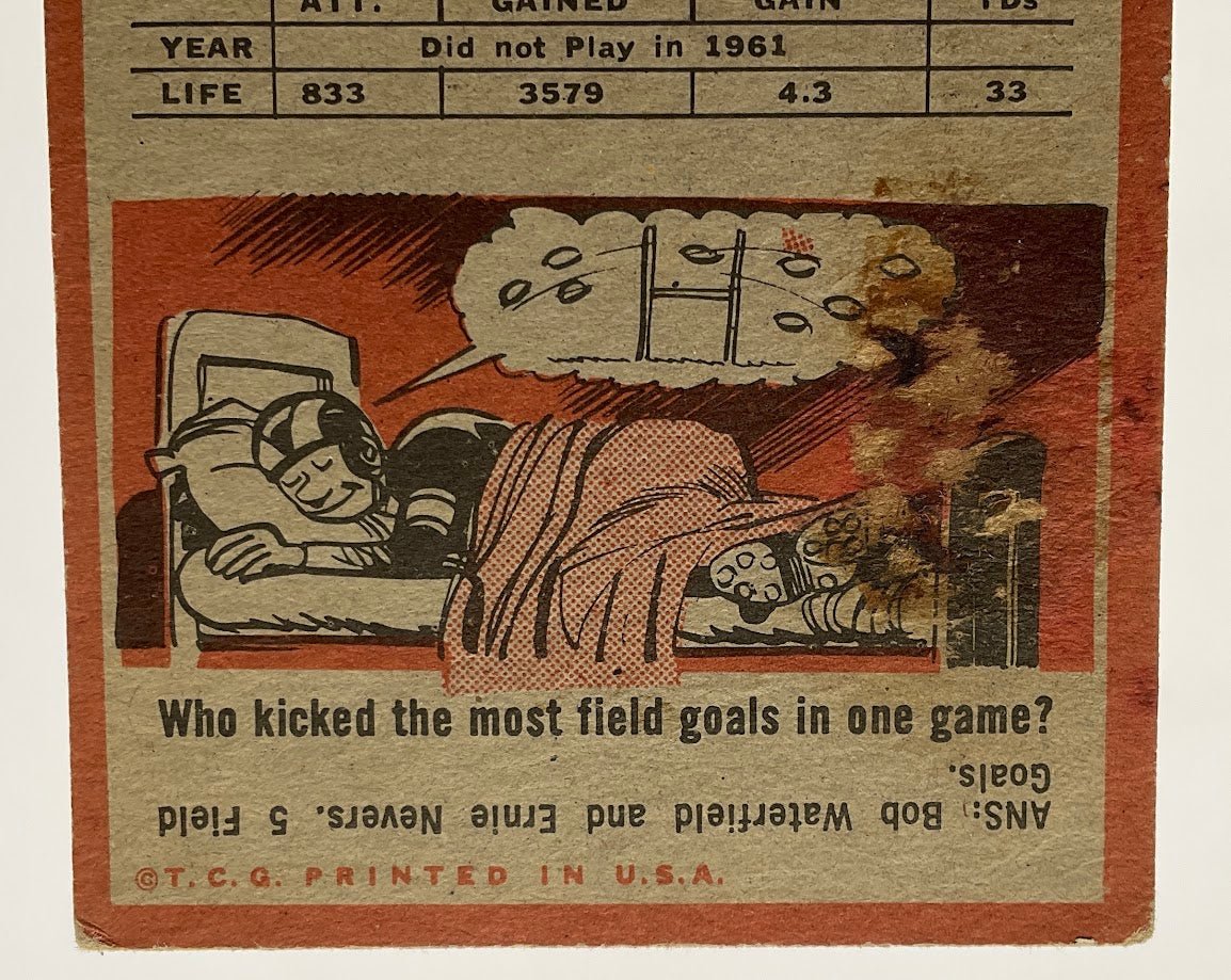 Frank Gifford 1962 Topps 104 New York Giants VG - Collector Store LLC